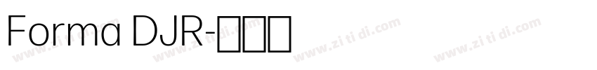 Forma DJR字体转换